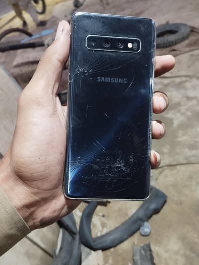 Samsung galaxy S10 non pta 8/128. GB only back glass careck