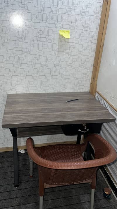 Study table with chair having original condition