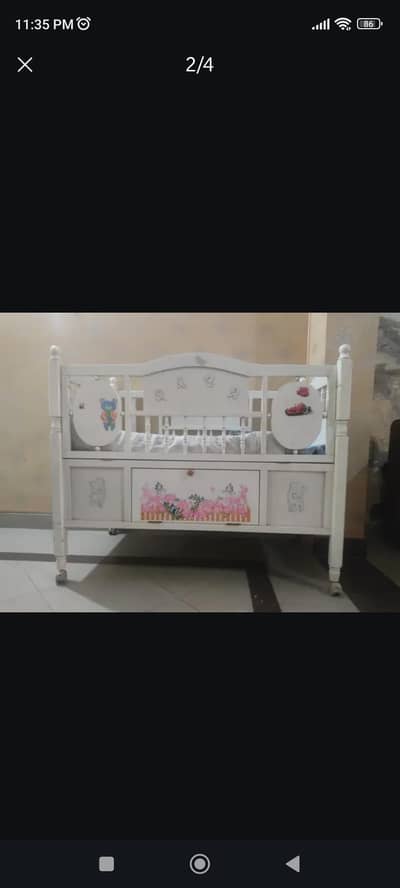 Baby cot with separate swing