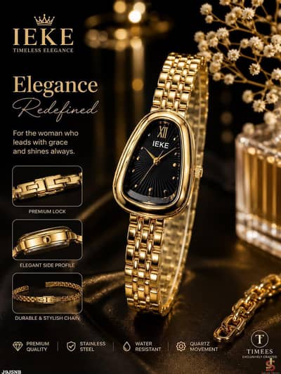 Fancy Beautifull IEKE Branded Jewellery Watch