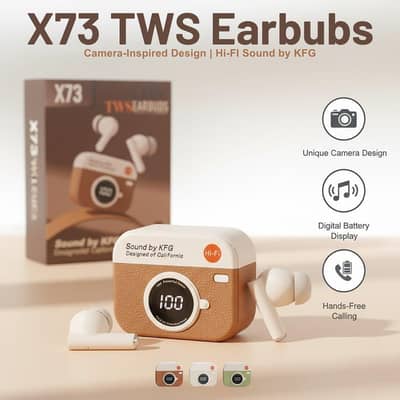 X73 TWS Earbuds (LED Battery Display) – Free Delivery