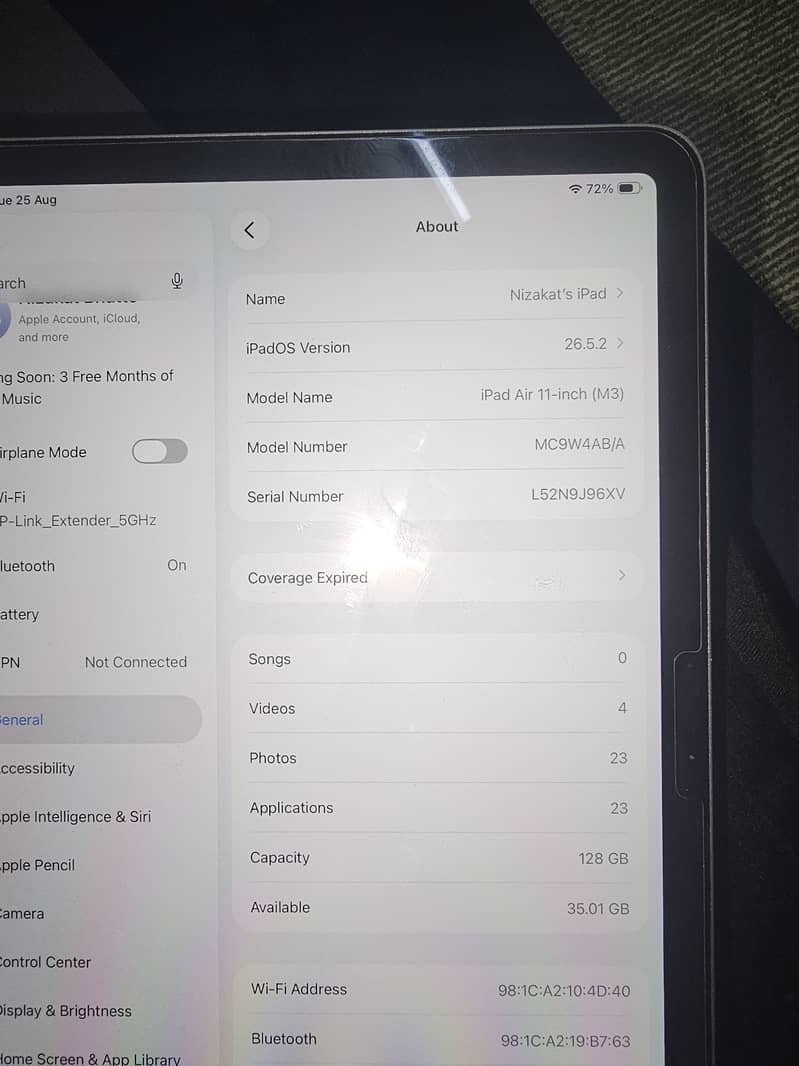 Ipad air m3 0