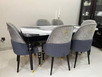 6 Chairs dining table