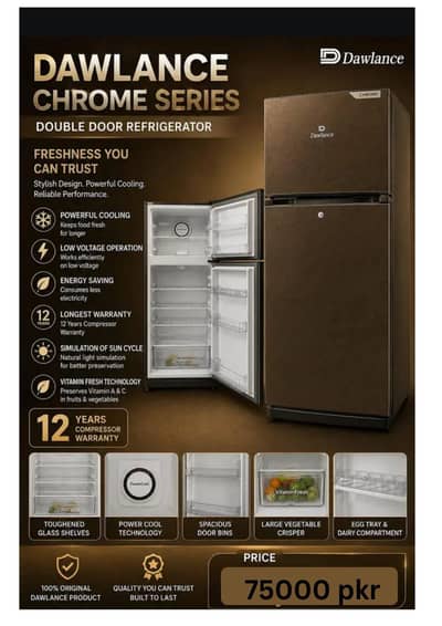 Dawlance VitaminFresh Chrome Refrigerator