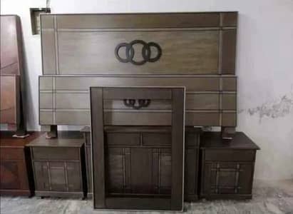 Double bed / bed set / king size bed / wooden bed / bed / Furniture