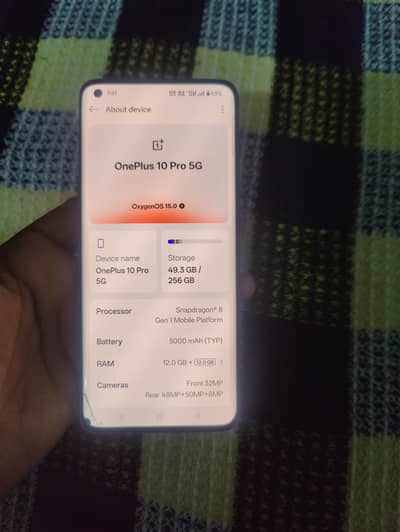 One Plus 10 Pro 12/256  daul sim official pta Exchange bhe ho jaya ga