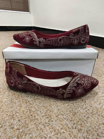 embroidered velvet shoes for sale