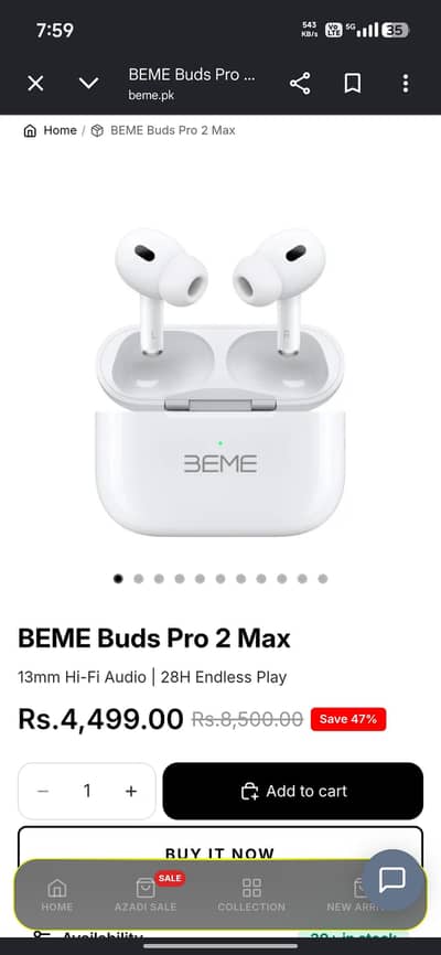 beme bud 2 pro max in cheap price