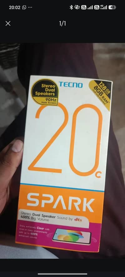 Tecno Spark 20C 4+4 /128