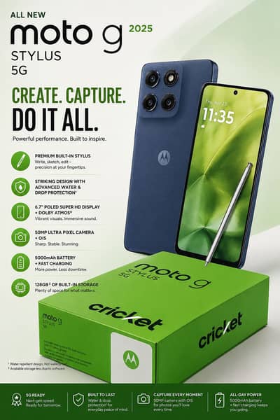 Moto G Stylus 5G 2025 Box Pack Dual Approved