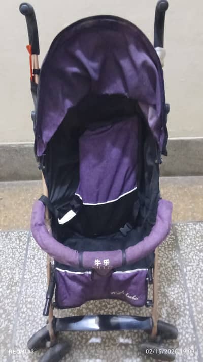 Foldable Purple Baby Pram / Stroller (Niule) – Clean & Ready to Use