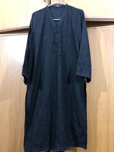 Saya Brand Black Chicken Dress Shirt – Small Size
