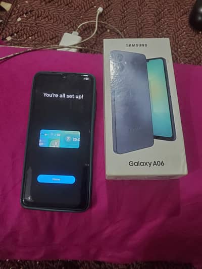 Samsung a06 under warranty hai with box