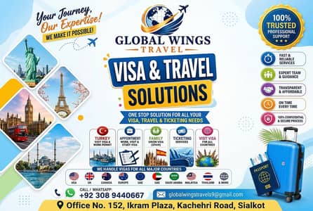 Premium Air Ticketing & Visa Assistance in Sialkot