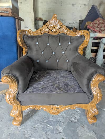 Pure Sheesham Wood 6 Seater Sofa Set
