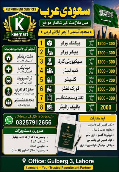 Job For Pakistani people