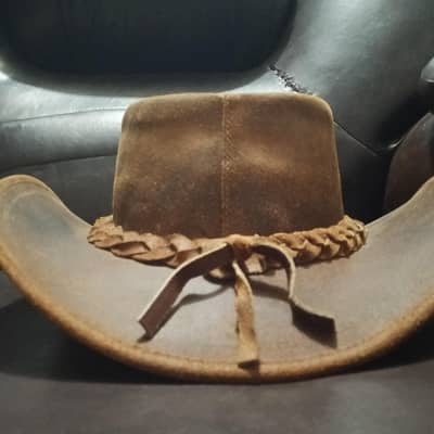 original brown leather hat