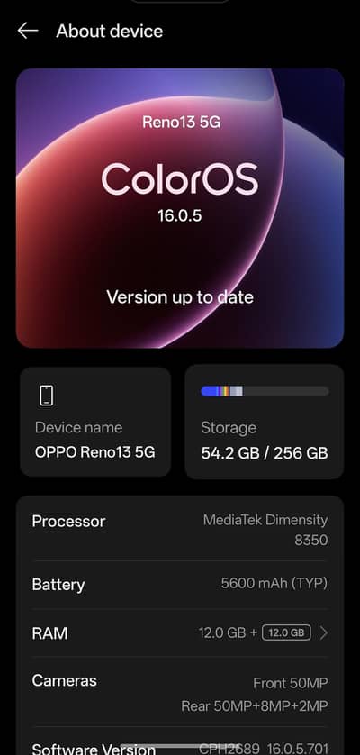 oppo Reno 13 5G.