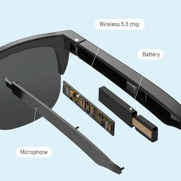 Description  AI Smart Bluetooth Glasses Eyewear with Music & Call Support NO NEED Earbuds Direct Bluetoth Glasses Stylish Hands-Free Smart  90% OFF Sale Today | Limited Stock   Smart Bluetooth Classes Smart Audio Glasses