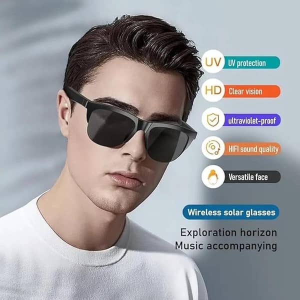 Description  AI Smart Bluetooth Glasses Eyewear with Music & Call Support NO NEED Earbuds Direct Bluetoth Glasses Stylish Hands-Free Smart  90% OFF Sale Today | Limited Stock   Smart Bluetooth Classes Smart Audio Glasses