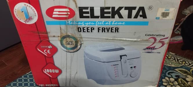 ELEKTA Deep Fryer Brand New