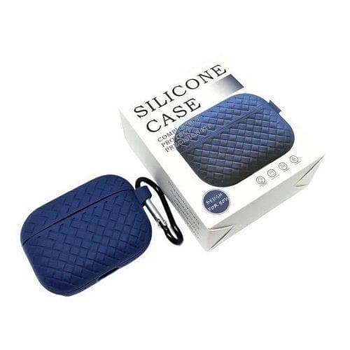 Premium Quilted Black Silicone Case for AirPods Pro / Pro 2nd Gen - Full Protective Cover, Precision Fit, Durable & Stylish