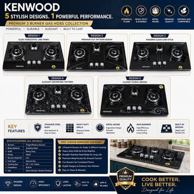 Kenwood 3 Burner Gas Hob Available In Wholesale Rates