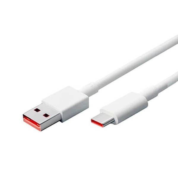 Original Infinix Original Xiaomi Mi 6A Turbo Charger Cable 2 Meter | USB Type-A to Type-C Data Sync | 120W HyperCharge Fast Charging Cord for Mi Redmi