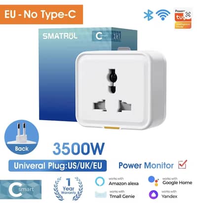 Tuya Smart Home Wireless WIFI Smart Plug Universal 16A 20A