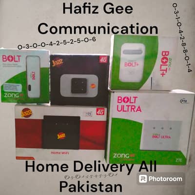 Jazz zong usb / cloud / router all pakistan delivery mbb sim available
