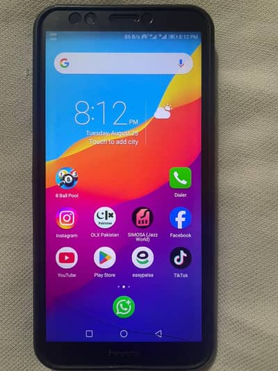 Honor 7C.  DUAL SIM. EXCHANGE POSSIBLE