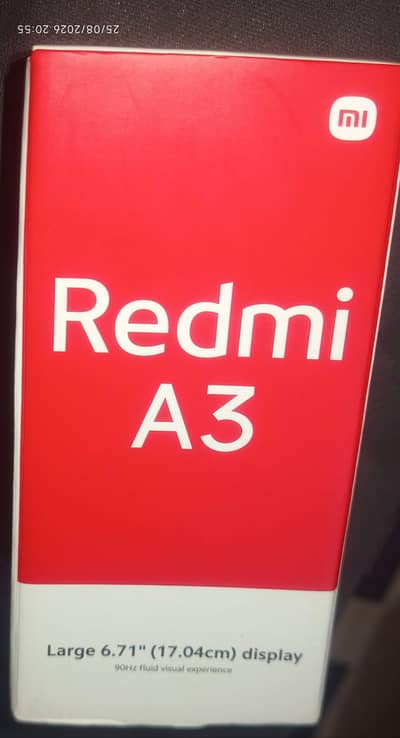 Redmi A3 4GB RAM 128GB PTA Approved Used | Box | Fingerprint