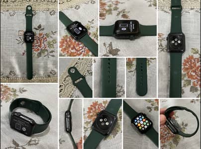 Apple Watch Style Smartwatch with Green Silicone Strap – Like New
