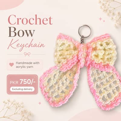 Crochet Bow Keychain [Limited Stock]