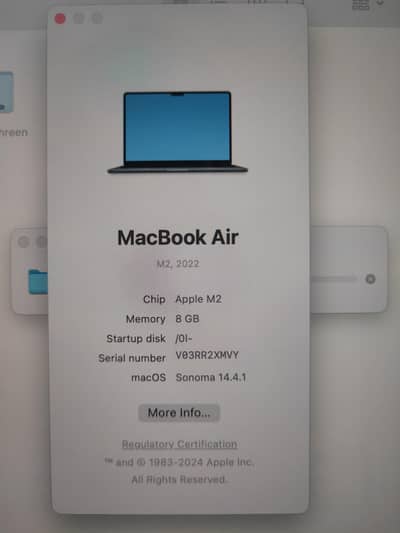 MacBook Air M2 | 8GB RAM | 256GB SSD | 42 Cycles | original charger
