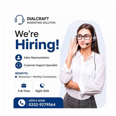 We are hiring Sales Representative