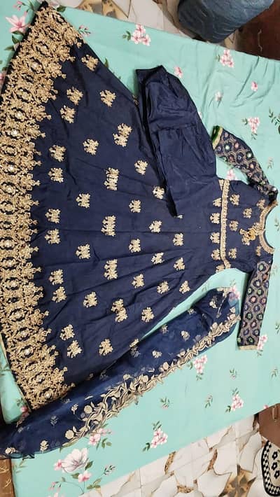 Beautiful Blue Fancy Maxi Dress for Sale | Excellent Condition