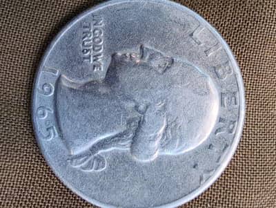 quarter dollar condition 10 by 9