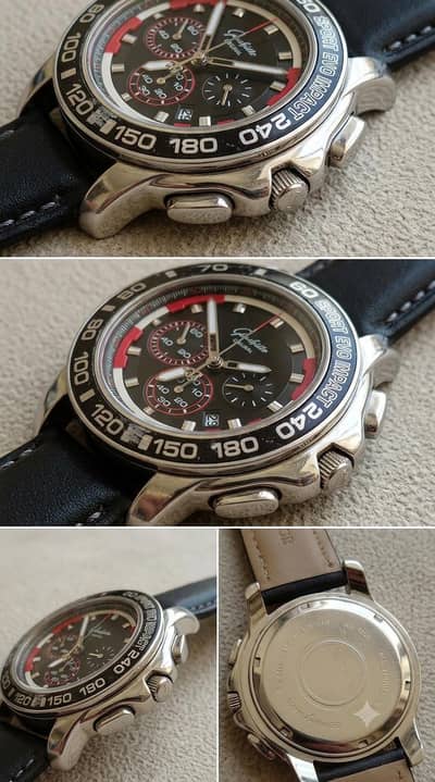 premium Glashuttu sport Evo impact  black & red edition. . .