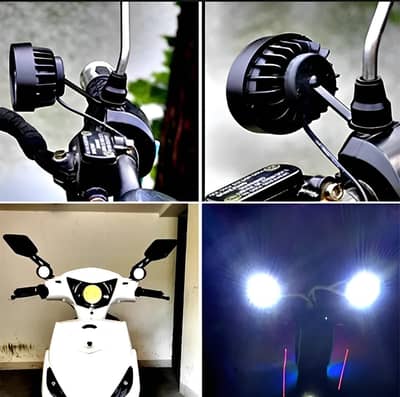 Universal Motorcycle 2 LED Headlight | Cash On Delivery