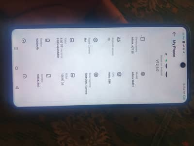 Infinix Hot 30 8gb rem 128gb memory complete saman