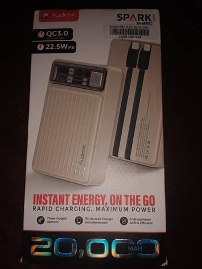 AUDIONIC SPARK PRO S-220 – 20,000 MAH POWER BANK FOR SALE
