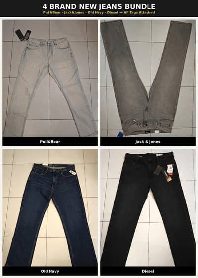 4 brand new Men's jeans original.