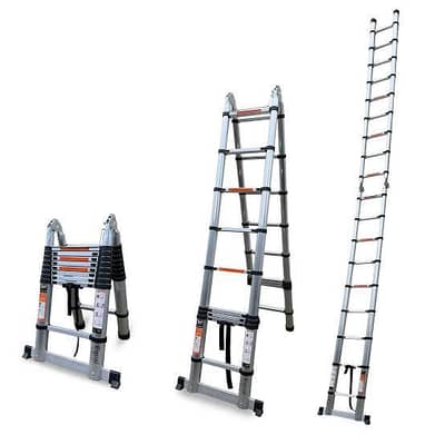 ALMUNIUM TELESCOPE LADDER  12 FEET