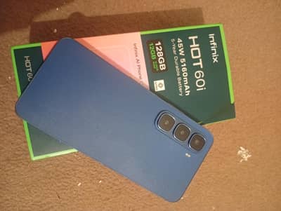 Infinix hot 60i 6+6 128 GB with box 10by10 urgent sale