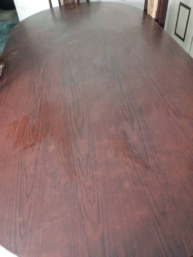 Solid Wood 6-Seater Dining Table Set 8