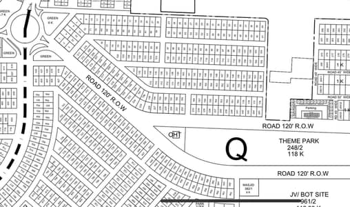 Kanal Plot Near Theme Park 120ft Road Ideal Location