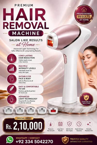 Hair Removal Machine – IPL Laser Hair Remover