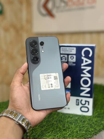 Tecno Camon 50 Pro 8GB Ram 256GB Storage With Box & 45W Charger