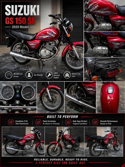 Suzuki GS 150 se Red Colour